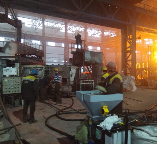 Application of refractory lining layer for arc steelmaking furnaces (ASF) vaults